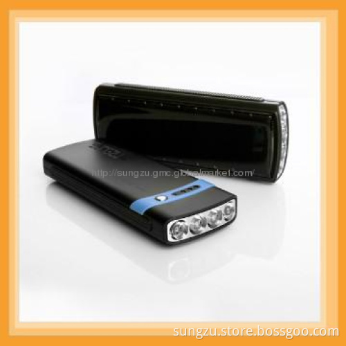 Adopts 24% high efficiency solar panel flashlight solar charger